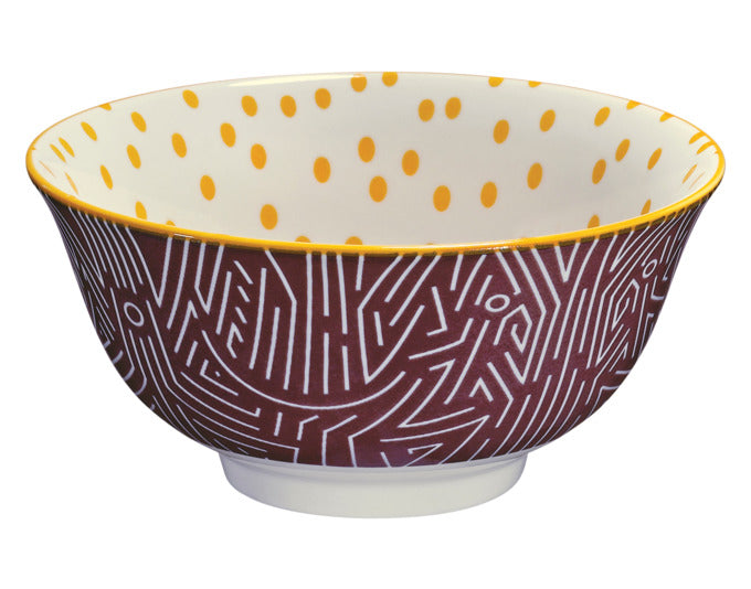 CILIO Bowl Amici Waben Porzellan 500 ml ø 15.5x7 cm in  präsentiert im Onlineshop von KAQTU Design AG. Schale ist von CILIO