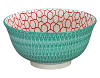 CILIO Bowl Amici Rauten türkis Porzellan 500 ml ø 15.5x7 cm
