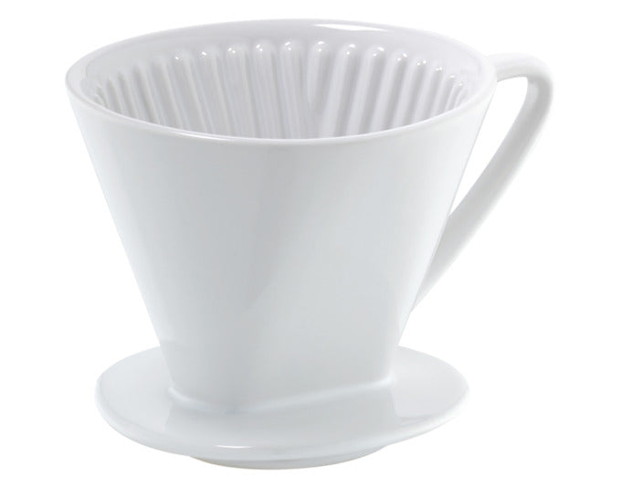 CILIO Kaffeefilter Grösse 4 Keramik weiss ø 14x10.5 cm in  präsentiert im Onlineshop von KAQTU Design AG. Haushaltshilfen ist von CILIO