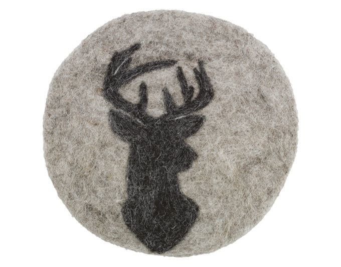 CILIO Untersetzer Lana Schaf grau Schafwolle ø 21 cm in  präsentiert im Onlineshop von KAQTU Design AG. Pfannenuntersatz ist von CILIO