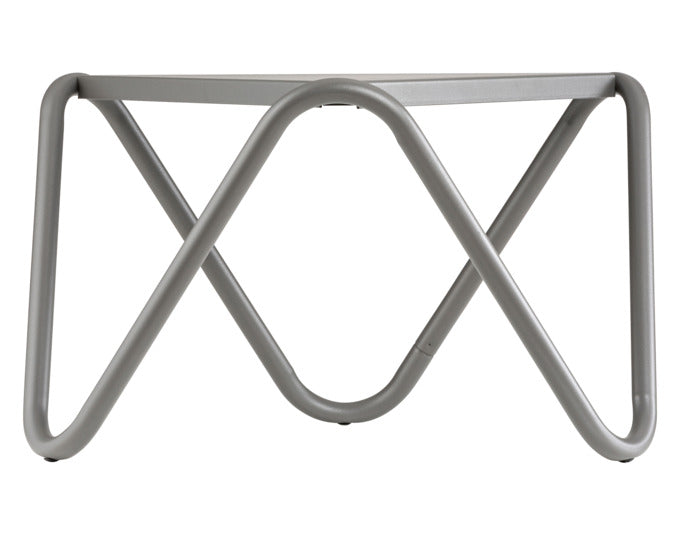 Moderner LAFUMA Beistelltisch Vogue aus robustem Aluminium mit langlebiger Polyesterlackierung in Titanfarbe.