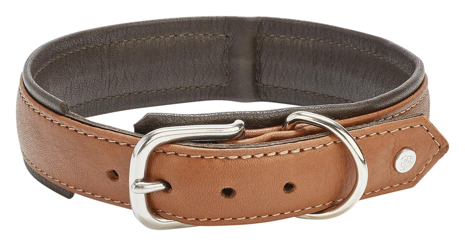 Entdecken Sie das luxuriöse LABONI Halsband Nappa Amici Cognac XS für kleine Hunderassen. Weiches Nappaleder, perfekte Passform und stilvolles Design für Ihren Hund.