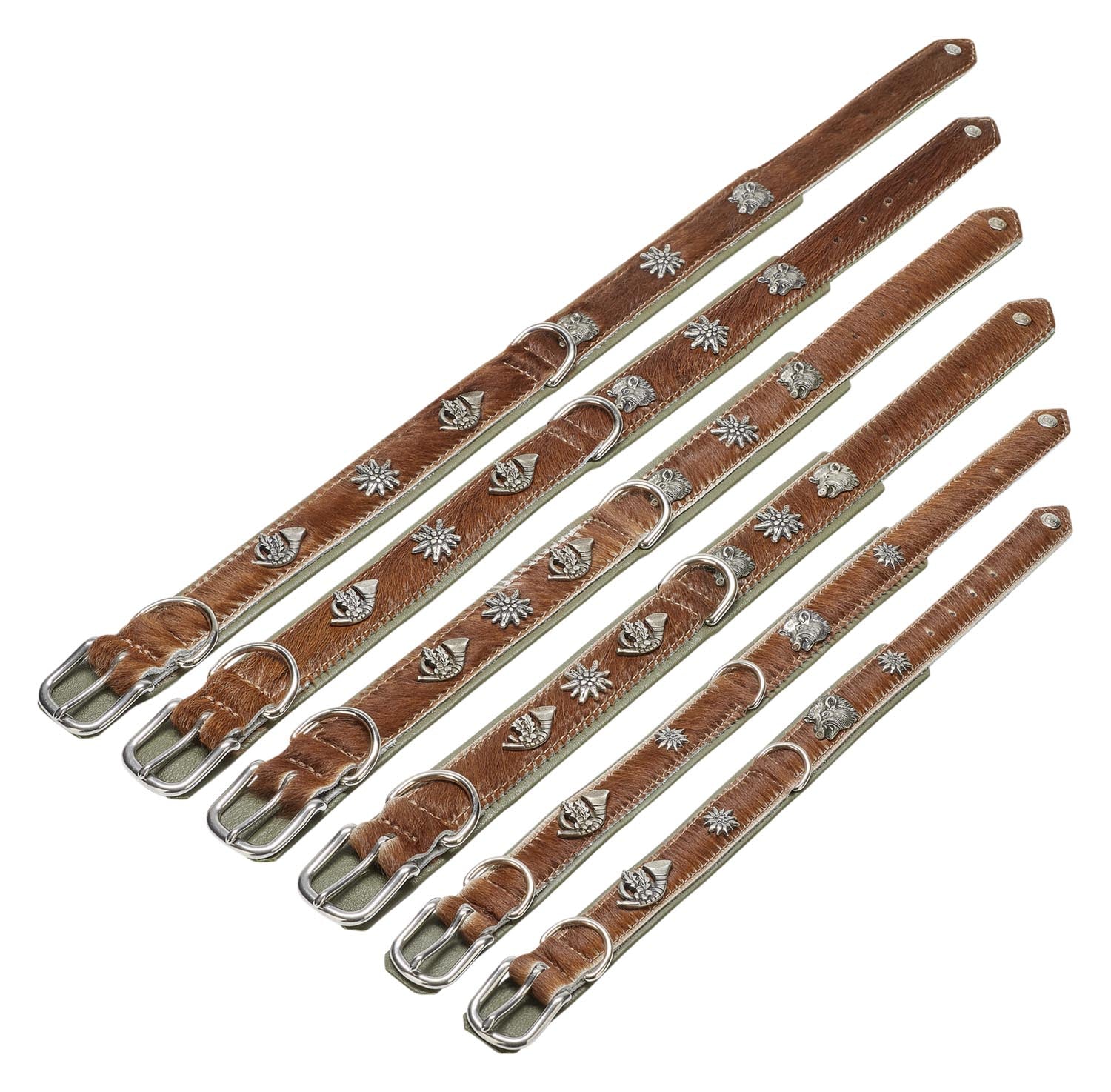 Das LABONI Halsband Bavaria XXL in braun-grün bietet robustes, pflanzlich gegerbtes Leder und optimalen Tragekomfort für große Hunde. Stil und Funktionalität vereint!