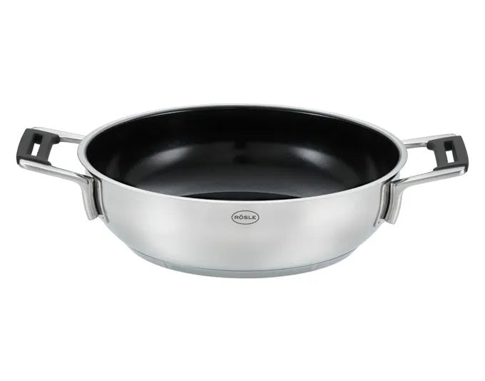 RÖSLE Servierpfanne SilencePro Keramik ProCeraPlus ø 24 cm in  präsentiert im Onlineshop von KAQTU Design AG. Topf ist von RÖSLE