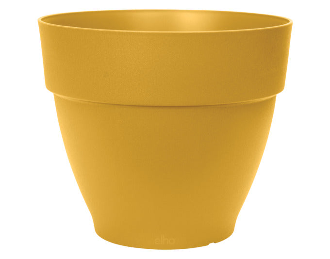 ELHO Pflanzengefäss Vibia Campana rund ø 25 cm honig gelb in  präsentiert im Onlineshop von KAQTU Design AG. Pflanzentopf Outdoor ist von ELHO
