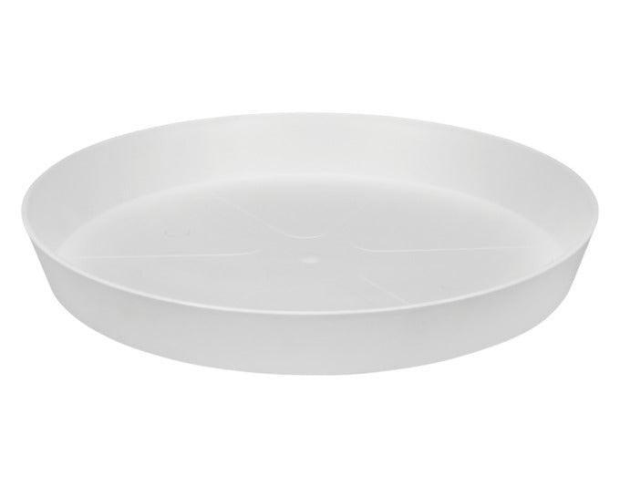 ELHO Untersetzer loft urban rund ø 34 cm seidenweiss in  präsentiert im Onlineshop von KAQTU Design AG. Pflanzentopfzubehör ist von ELHO