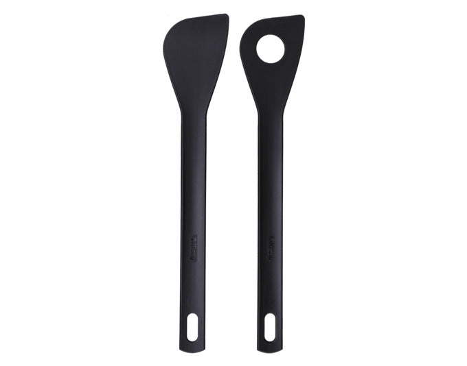 KISAG Kochkellen Set 1 Kochlöffel 1 Lochkelle Polyamid schwarz in  präsentiert im Onlineshop von KAQTU Design AG. Küchenhelfer ist von KISAG