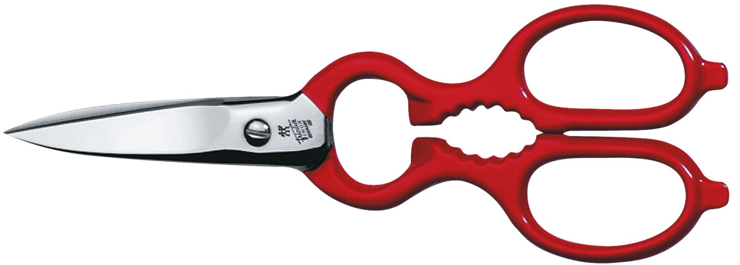 Entdecken Sie die vielseitige Küchenhilfe Vielzweckschere von Zwilling in Rot (200mm) – ideal zum Schneiden, Zerteilen und Öffnen von Lebensmitteln.