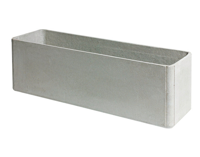 SWISSPEARL Pflanzengefäss Delta grau 100x30x35 cm in  präsentiert im Onlineshop von KAQTU Design AG. Blumentopf ist von SWISSPEARL