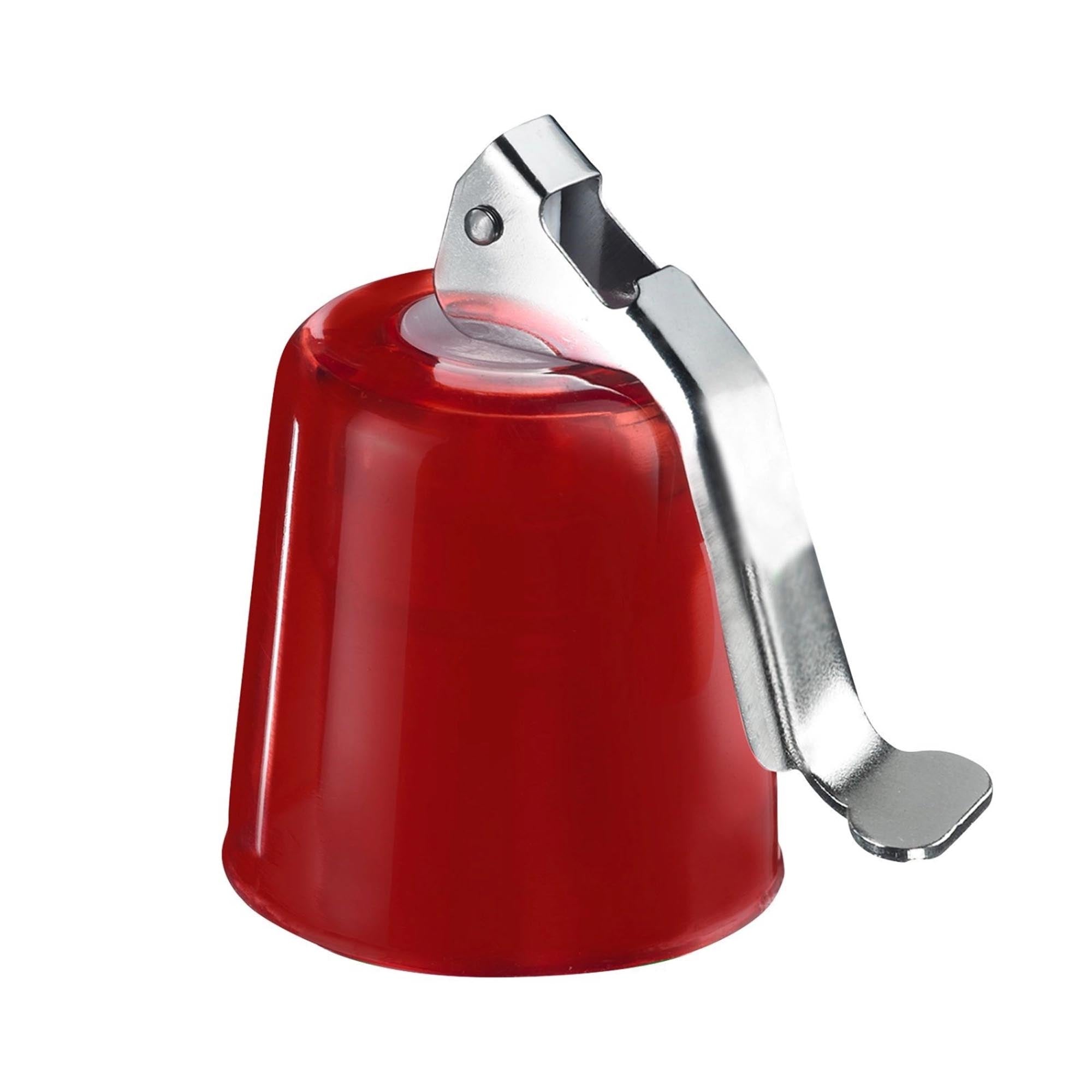 Flaschenverschluss mit Glocke, 4.5x4.5x9cm, rot in Rot präsentiert im Onlineshop von KAQTU Design AG. Barzubehör ist von Westmark