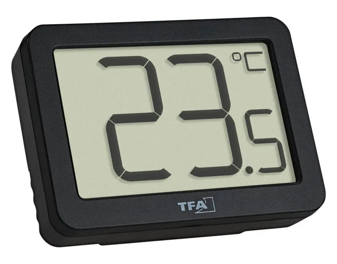 TFA Thermometer Digital schwarz 4x5.5x2.8 cm -10…+60°C in  präsentiert im Onlineshop von KAQTU Design AG. Thermometer ist von TFA