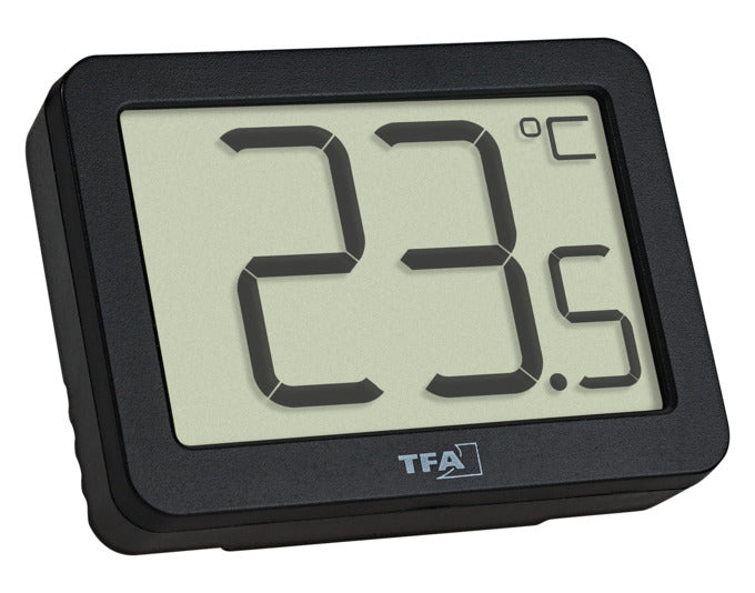 TFA Thermometer Digital schwarz 4x5.5x2.8 cm -10…+60°C in  präsentiert im Onlineshop von KAQTU Design AG. Thermometer ist von TFA