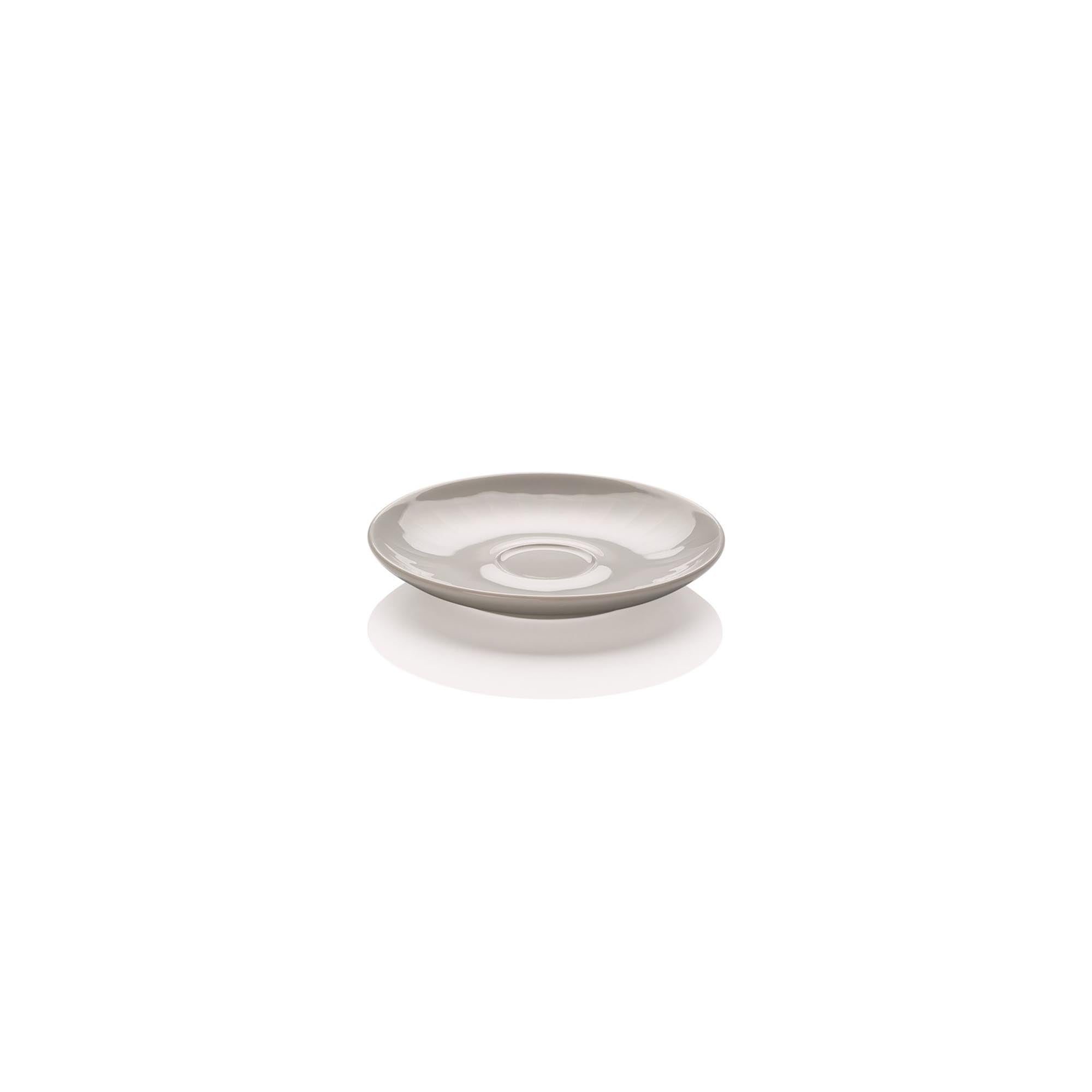 Elegante weiße Untertasse für Espresso von Rosenthal, ideal für stilvolle Kaffeepausen und perfekt kombinierbar mit passenden Tassen.