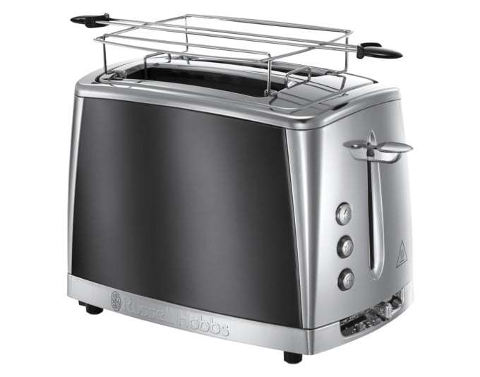 Eleganter RUSSEL HOBBS Toaster in Moonlight Grey, mit vielseitigen Funktionen und modernem Design für perfekte Toasts.