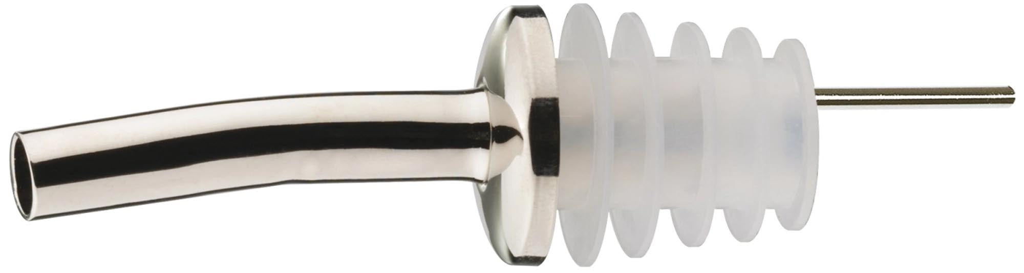 Flaschenausgiesser 18/10 mit Silikonkork in Silber präsentiert im Onlineshop von KAQTU Design AG. Barzubehör ist von Westmark