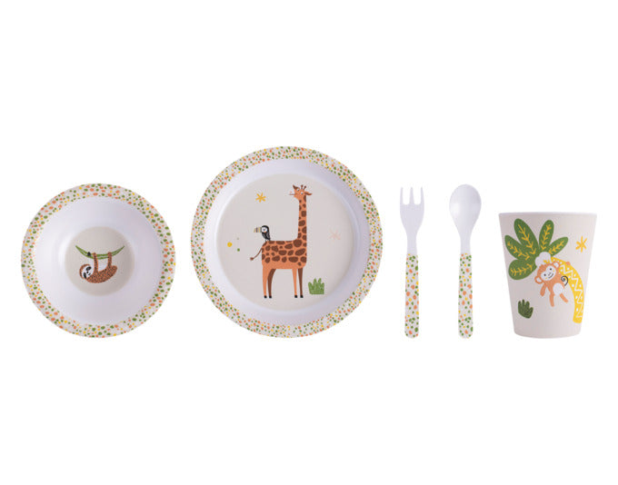 LADELLE Kindergeschirr-Set 5-tlg. Woodland in  präsentiert im Onlineshop von KAQTU Design AG. Geschirr Kids ist von LADELLE