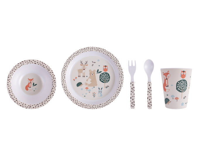 LADELLE Kindergeschirr-Set 5-tlg. Woodland in  präsentiert im Onlineshop von KAQTU Design AG. Geschirr Kids ist von LADELLE