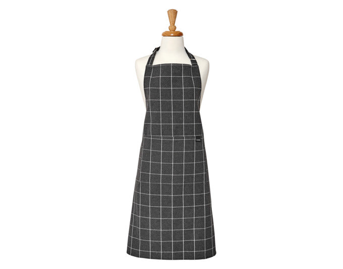 LADELLE Küchenschürze Eco Check charcoal 70x89 cm in  präsentiert im Onlineshop von KAQTU Design AG. Küchenhelfer ist von LADELLE