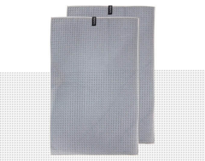 LADELLE Küchentuch Mega Waffle grey 45x70 cm 2 Stk. in  präsentiert im Onlineshop von KAQTU Design AG. Küchentuch ist von LADELLE