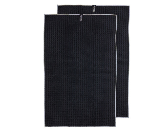 LADELLE Küchentuch Mega Waffle black 45x70 cm 2 Stk. in  präsentiert im Onlineshop von KAQTU Design AG. Küchentuch ist von LADELLE