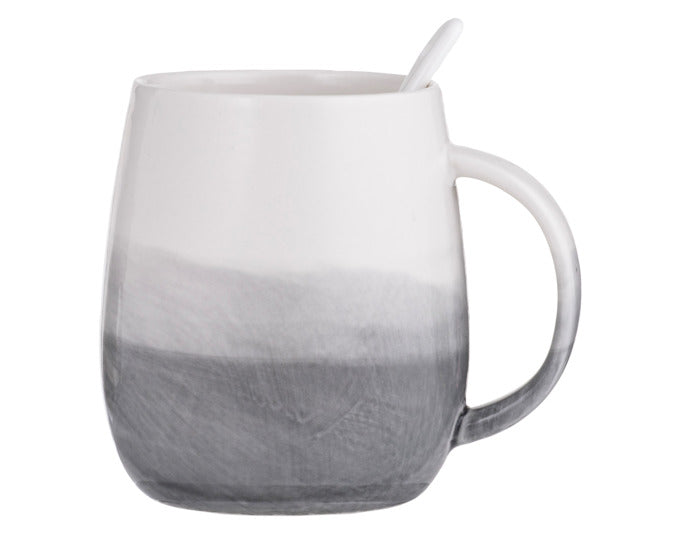 LADELLE Tasse mit Löffel 2er Set Immerse bluegreen 0.38 l in  präsentiert im Onlineshop von KAQTU Design AG. Glas ist von LADELLE
