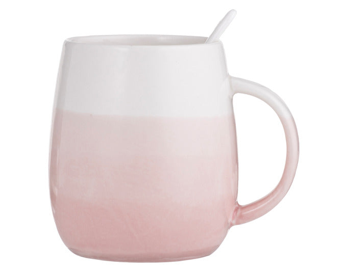 LADELLE Tasse mit Löffel 2er Set Immerse bluegreen 0.38 l in  präsentiert im Onlineshop von KAQTU Design AG. Glas ist von LADELLE