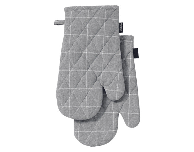 LADELLE Ofenhandschuh Eco Check grey 18x33 cm 2 Stk. in  präsentiert im Onlineshop von KAQTU Design AG. Backutensilien ist von LADELLE