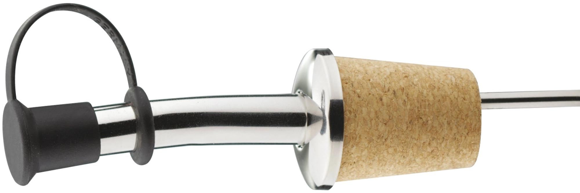 Flaschenausgiesser N-Kork mit Käppchen in Silber präsentiert im Onlineshop von KAQTU Design AG. Barzubehör ist von Westmark