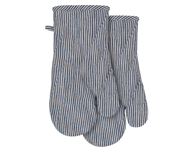 LADELLE Ofenhandschuh Lina Stripe navy 18x33 cm 2 Stk. in  präsentiert im Onlineshop von KAQTU Design AG. Backutensilien ist von LADELLE
