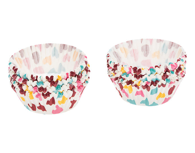 PATISSE Papierförmchen 200 Stück weiss/bunt Herzen ø 5 cm in  präsentiert im Onlineshop von KAQTU Design AG. Backform / Backblech ist von PATISSE