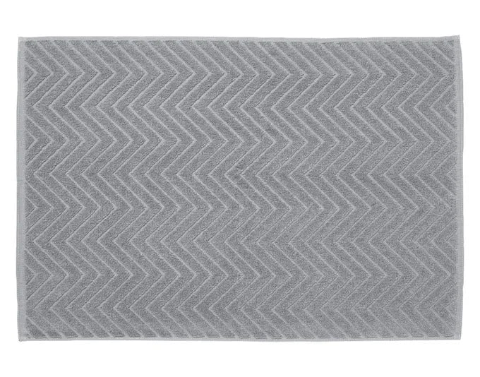 DIAQUA Badvorleger Chevron grau 50x70 cm in  präsentiert im Onlineshop von KAQTU Design AG. Badzubehör ist von DIAQUA