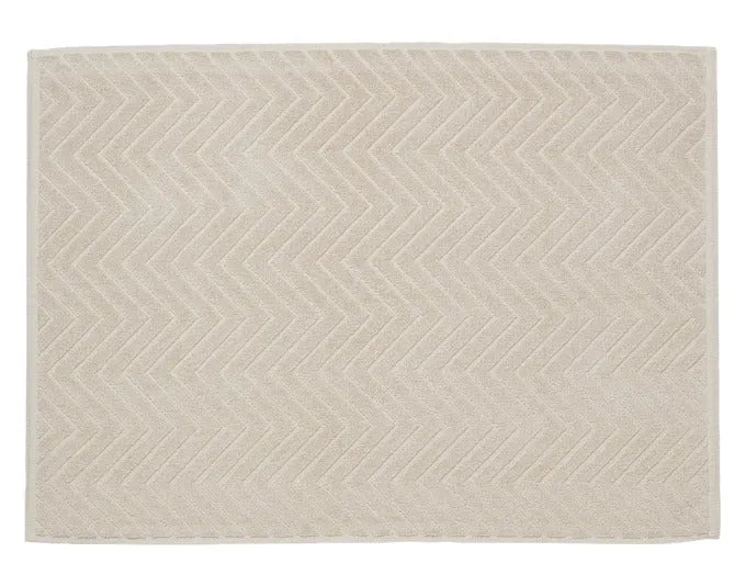 DIAQUA Badvorleger Chevron beige 50x70 cm in  präsentiert im Onlineshop von KAQTU Design AG. Badzubehör ist von DIAQUA