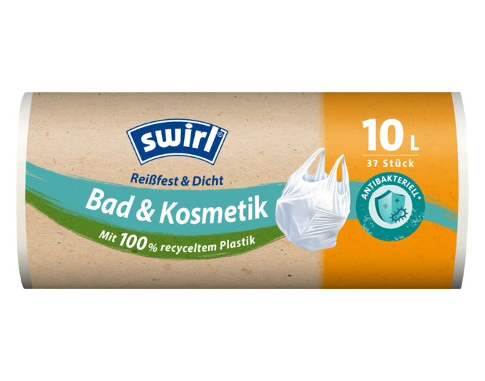 SWIRL Abfallsäcke Bad & Kosmetik antibakteriell 10 l in  präsentiert im Onlineshop von KAQTU Design AG. Haushaltshilfen ist von SWIRL