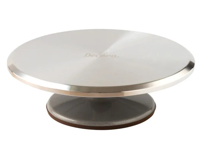DECORA Tortenplatte Aluminium drehbar rutschfest ø 31x9.5 cm in  präsentiert im Onlineshop von KAQTU Design AG. Kuchenuntersatz ist von DECORA