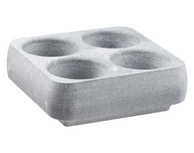 HUKKA Getränkekühler Huurteinen für 4 Gläser oder Dosen 18x18 cm in  präsentiert im Onlineshop von KAQTU Design AG. Barzubehör ist von HUKKA DESIGN