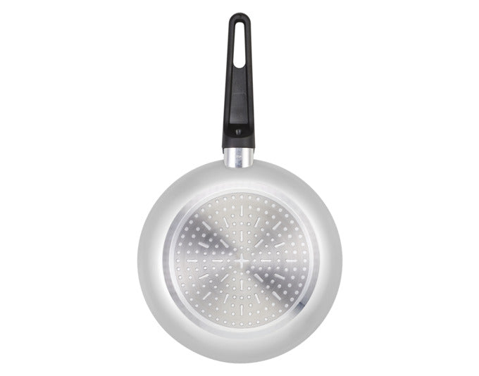 Nachhaltige Bratpfanne aus recyceltem Material, ø 24 cm, ideal für Induktionsherde, langlebig und umweltfreundlich.