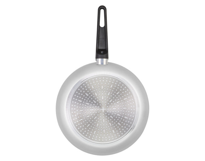 Hochwertige BRABANTIA Bratpfanne ø 28 cm, aus recyceltem Material, ideal für Induktionsherde, langlebig und umweltfreundlich.