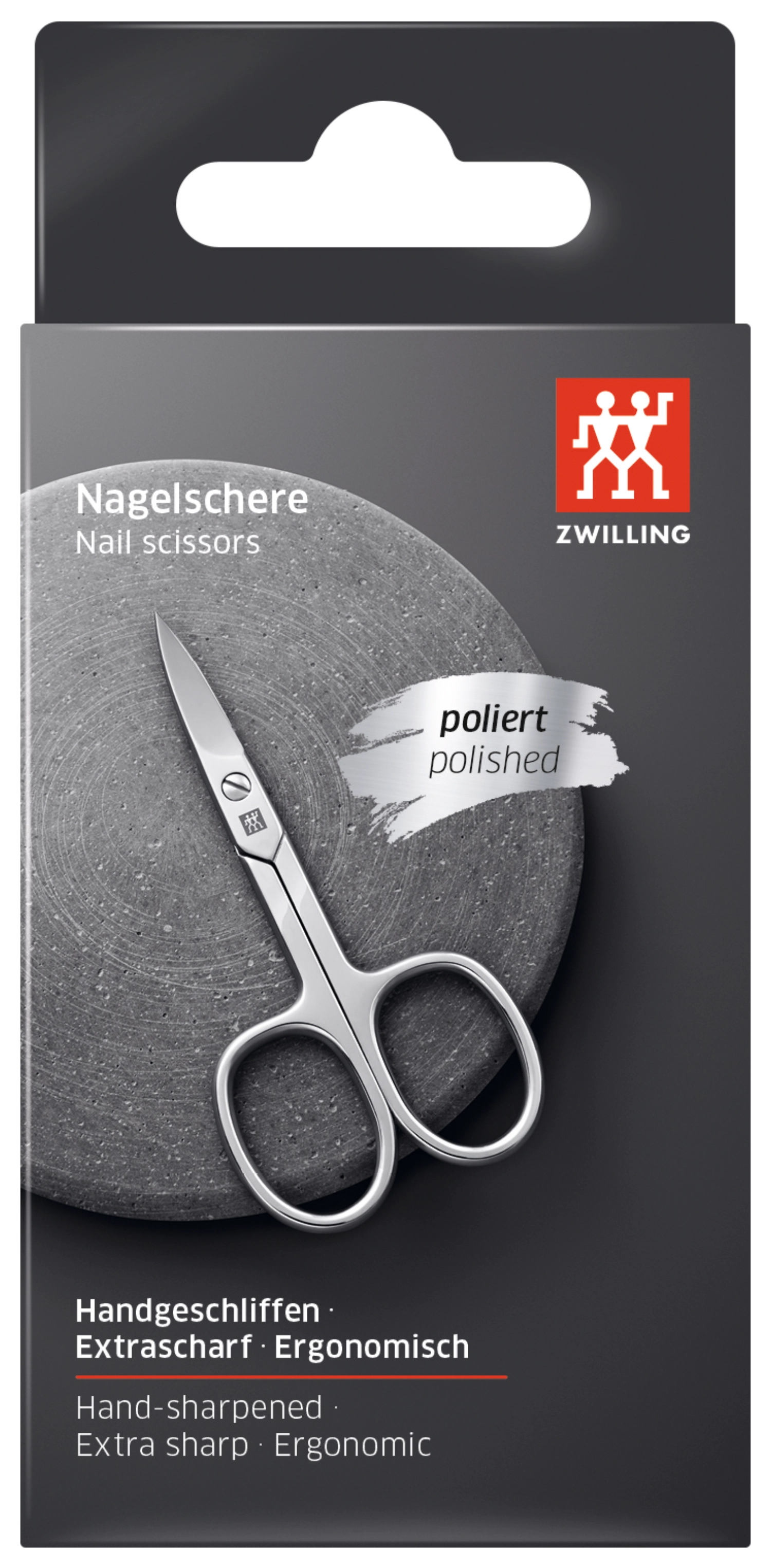 Elegante 90mm Nagelschere aus rostfreiem INOX-Stahl von Zwilling Beauty, perfekt für präzise Maniküre und Pediküre. Langlebig und funktional.