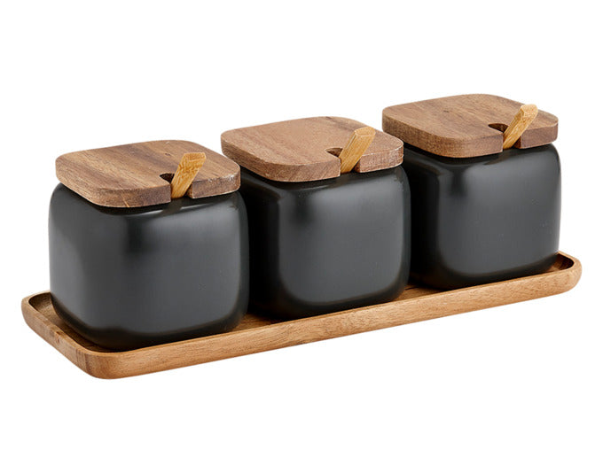 LADELLE Aufbewahrungsdosen-Set Essentials weiss 10-teilig 28x10.5x9.5 cm in  präsentiert im Onlineshop von KAQTU Design AG. Schale ist von LADELLE