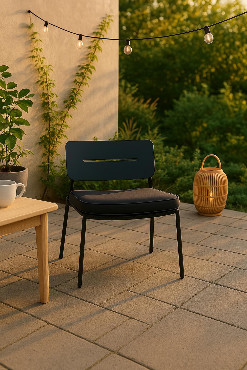 Lina Sessel in Schwarz präsentiert im Onlineshop von KAQTU Design AG. Outdoor-Sessel ist von Venture Home