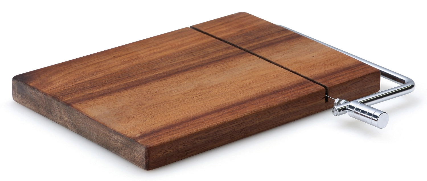Eleganter Akazien Käseschneider von Continenta, 24x17.5x2 cm, ideal zum präzisen Schneiden und Servieren von Käse.