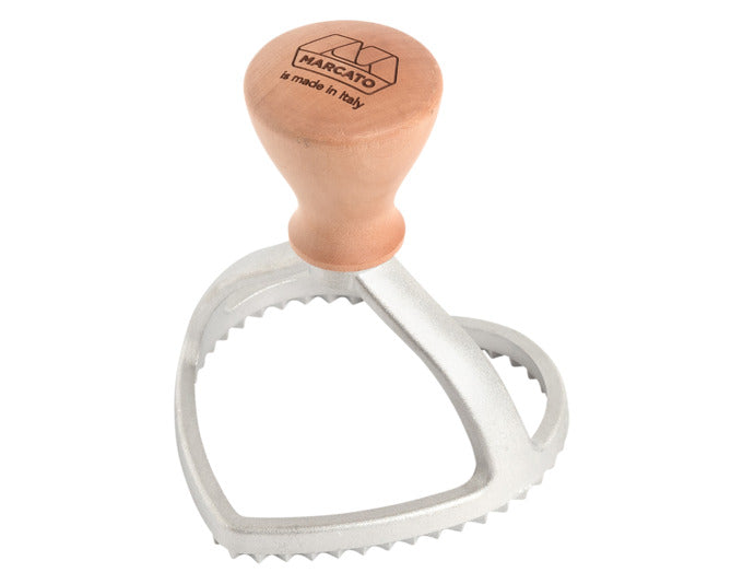 MARCATO Ravioli Stempel mit Holzgriff Herz 8 cm