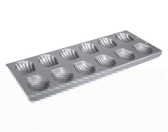 STÄDTER Bärentatzen / Madeleines 35x14.5 cm silber We love baking in  präsentiert im Onlineshop von KAQTU Design AG. Backform / Backblech ist von STÄDTER