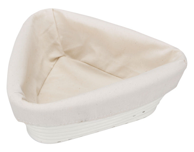 STÄDTER Gärkorb Dreieck 22x22x8.5 cm mit Leinenüberzug in  präsentiert im Onlineshop von KAQTU Design AG. Schale ist von STÄDTER