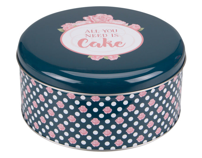 STÄDTER Gebäckdose All you need is Cake ø 16.5x8 cm bunt rund in  präsentiert im Onlineshop von KAQTU Design AG. Aufbewahrungsdose ist von STÄDTER