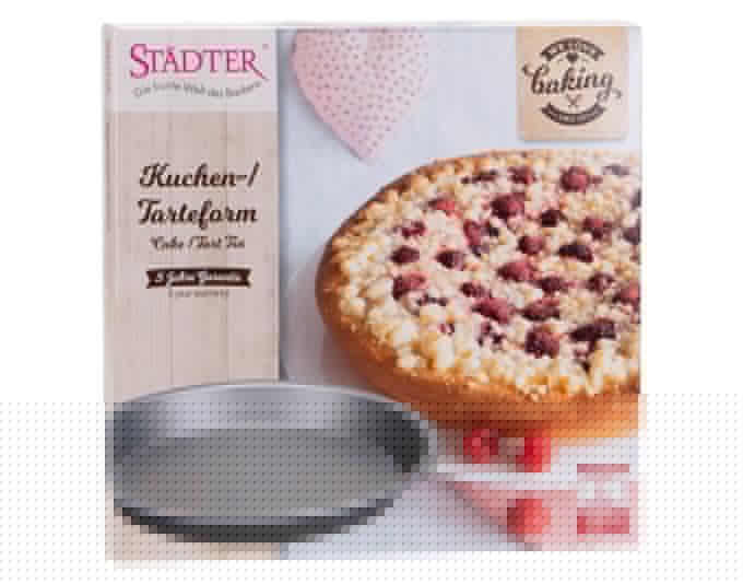 Runde Tarteform aus hochwertigem Material, ø 27 cm, ideal für Kuchen und Torten, langlebig und perfekt für Backliebhaber.