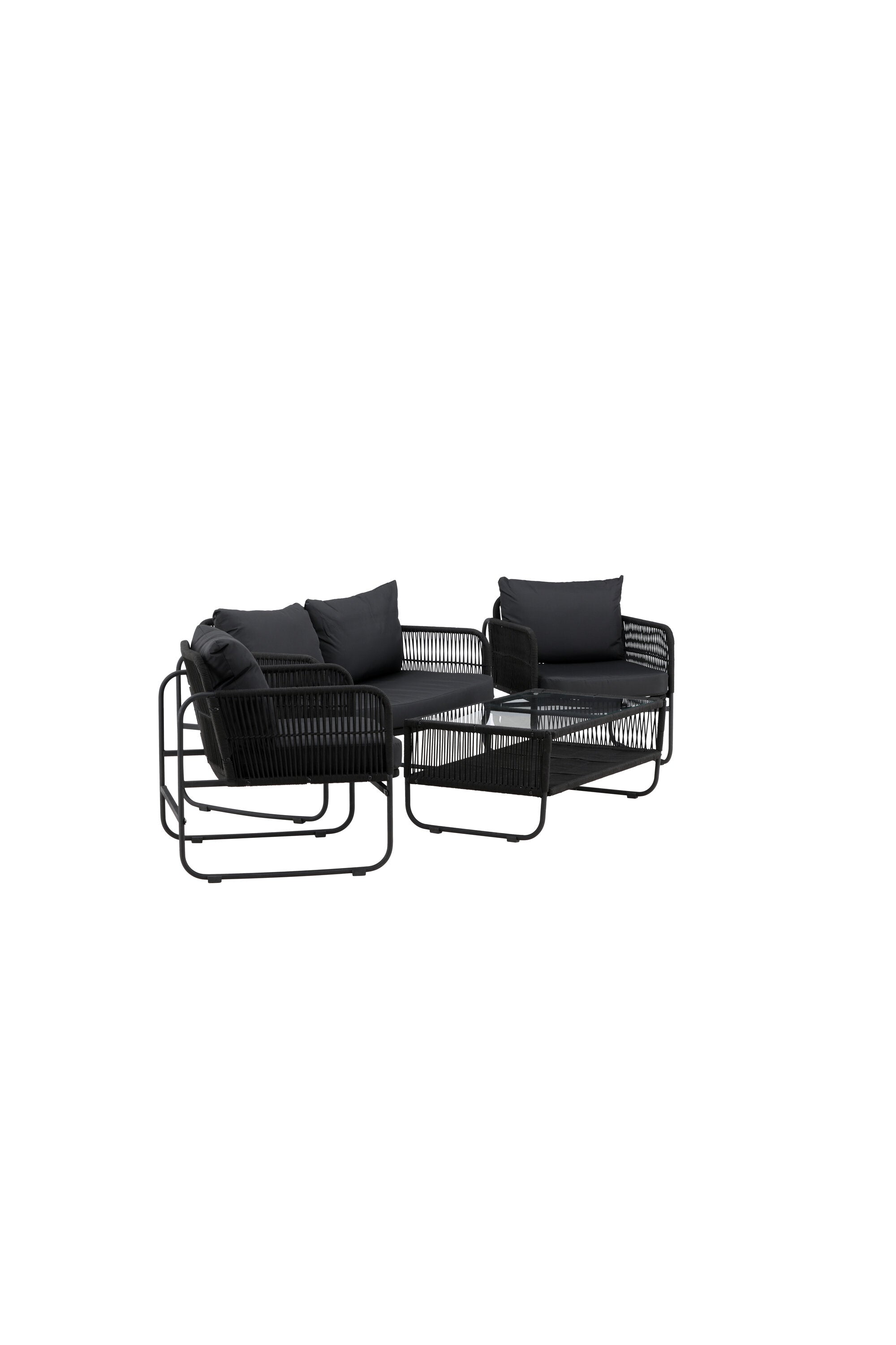 Utah Sofagarnitur in Schwarz präsentiert im Onlineshop von KAQTU Design AG. Loungeset ist von Venture Home