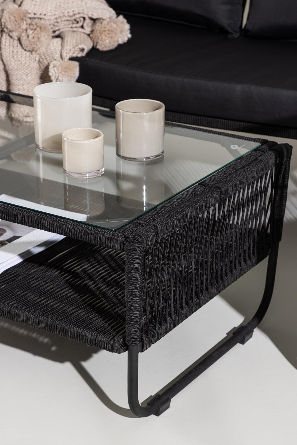 Utah Sofagarnitur in Schwarz präsentiert im Onlineshop von KAQTU Design AG. Loungeset ist von Venture Home
