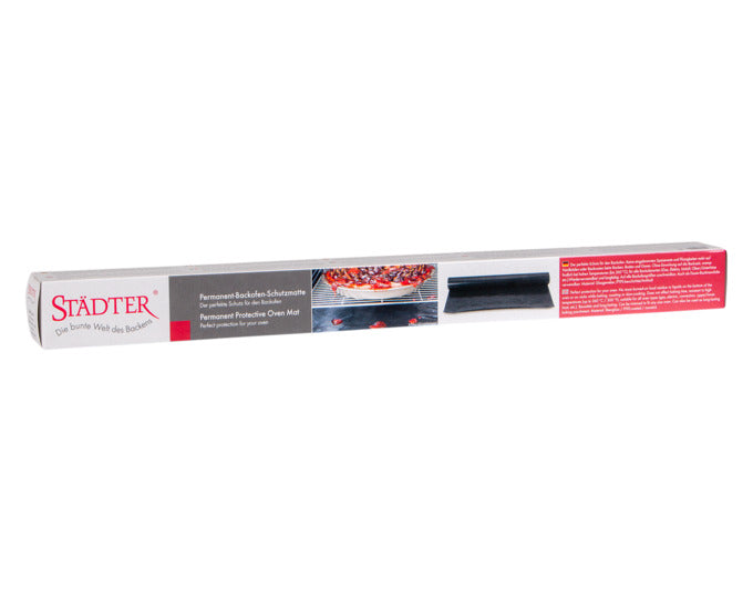 Schützen Sie Ihren Backofen mit der STÄDTER Permanent-Backofen-Schutzmatte 50x45 cm. Hitzebeständig, leicht zu reinigen und ideal für jede Küche!