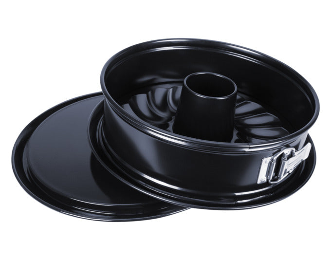 STÄDTER Springform Emaille mitRohrboden ø 26x7 cm schwarz Black Edition in  präsentiert im Onlineshop von KAQTU Design AG. Backform / Backblech ist von STÄDTER
